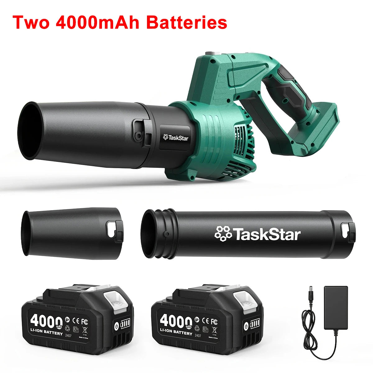 Taskstar 21V Cordless Leaf Blower With Swivel