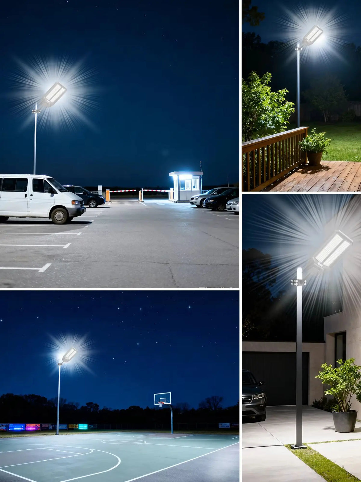 Solar Light Outdoor, Outdoor Solar Lamps, Solar Street Light, 5000W Super Bright Solar Light, Ip65 Waterproof Led Flood Light, 10000 Lumens, Dusk-To-Dawn Auto, Motion Sensor & Remote Control, Easy Install for Yard, Patio, Gar