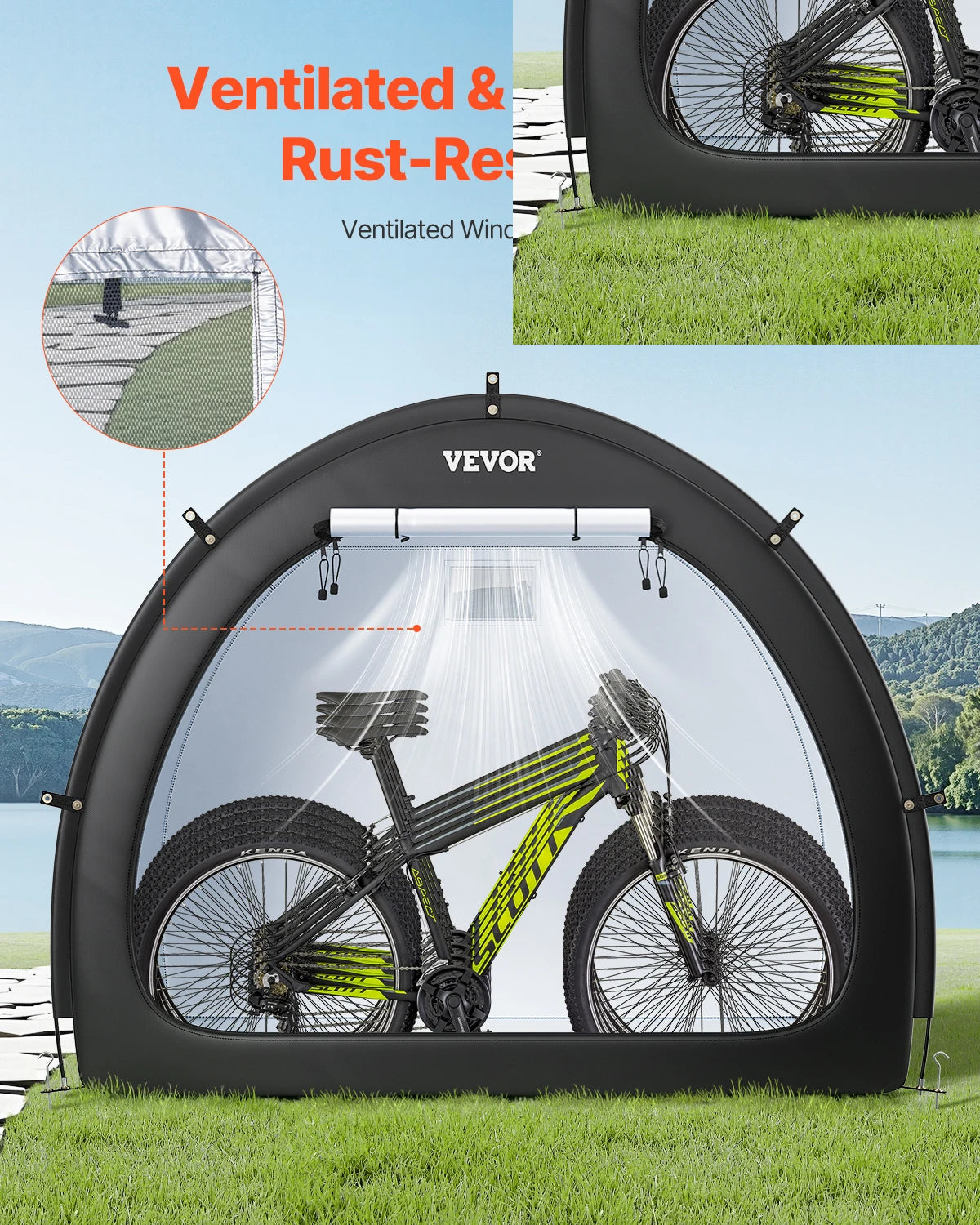 SucceBuy Waterproof Outdoor Bike Storage Tent