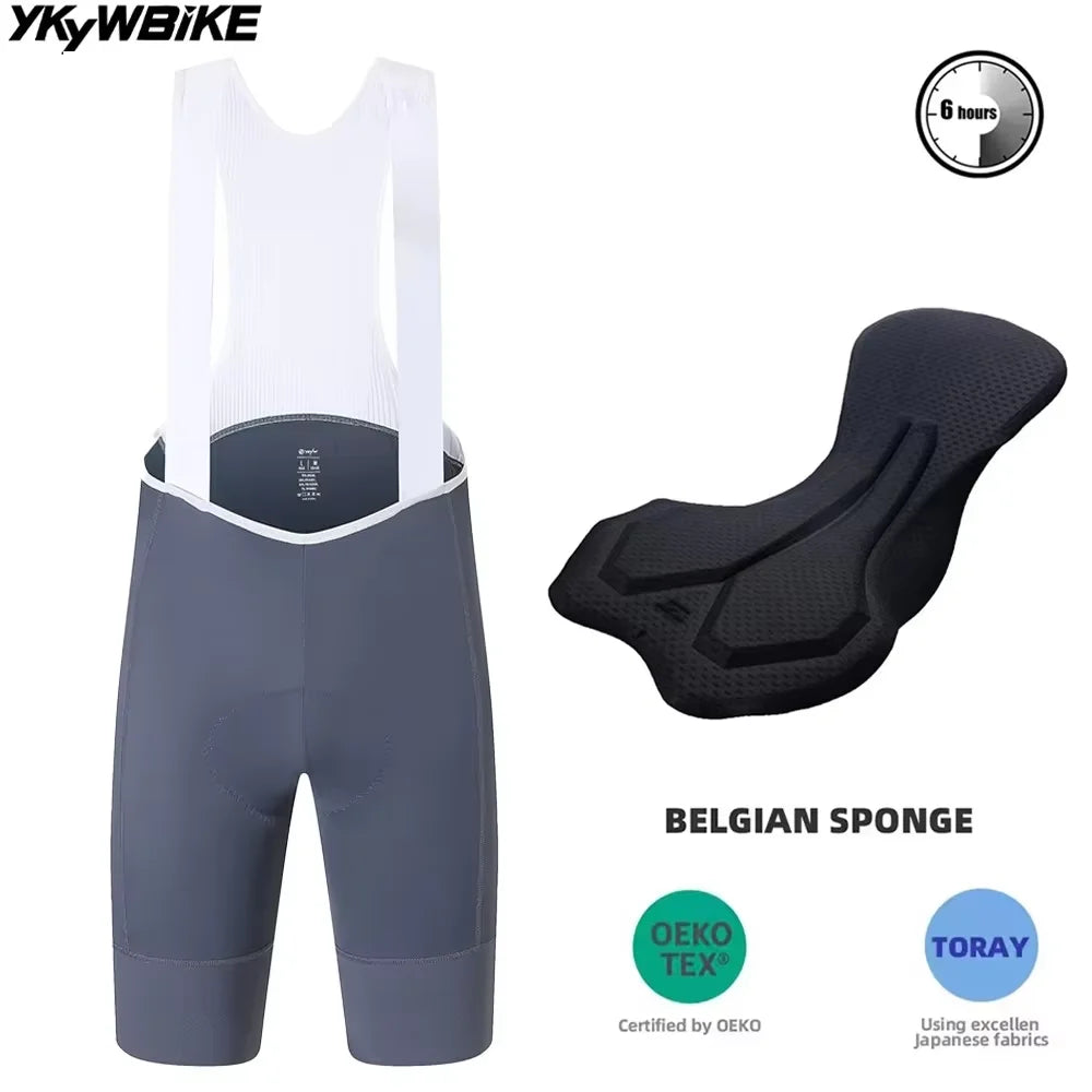 YKYWBIKE Mens Padded Cycling Bib Shorts