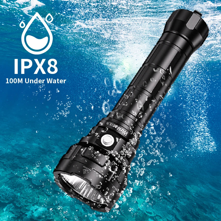 Wurkkos DL70 Rechargeable Underwater Diving Flashlight