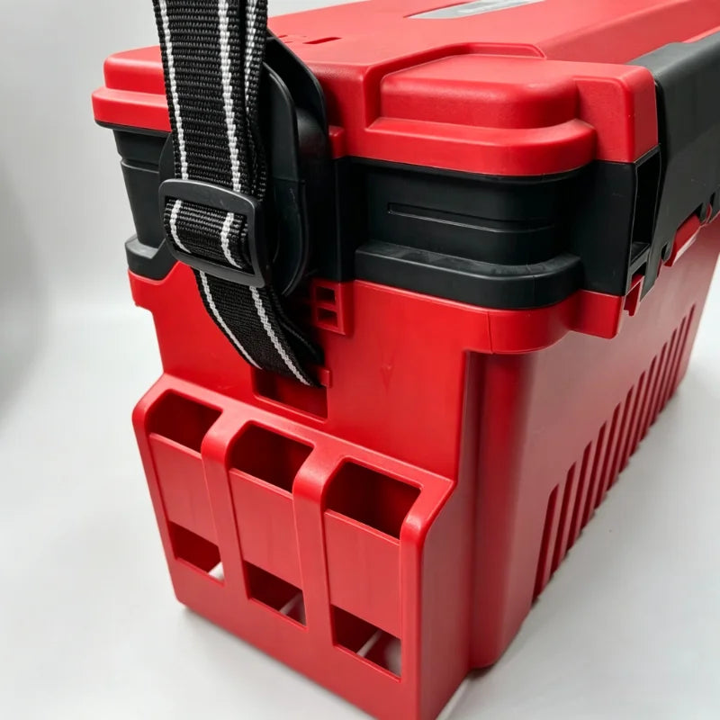 Portable Fishing Tackle Box With Rod Holders