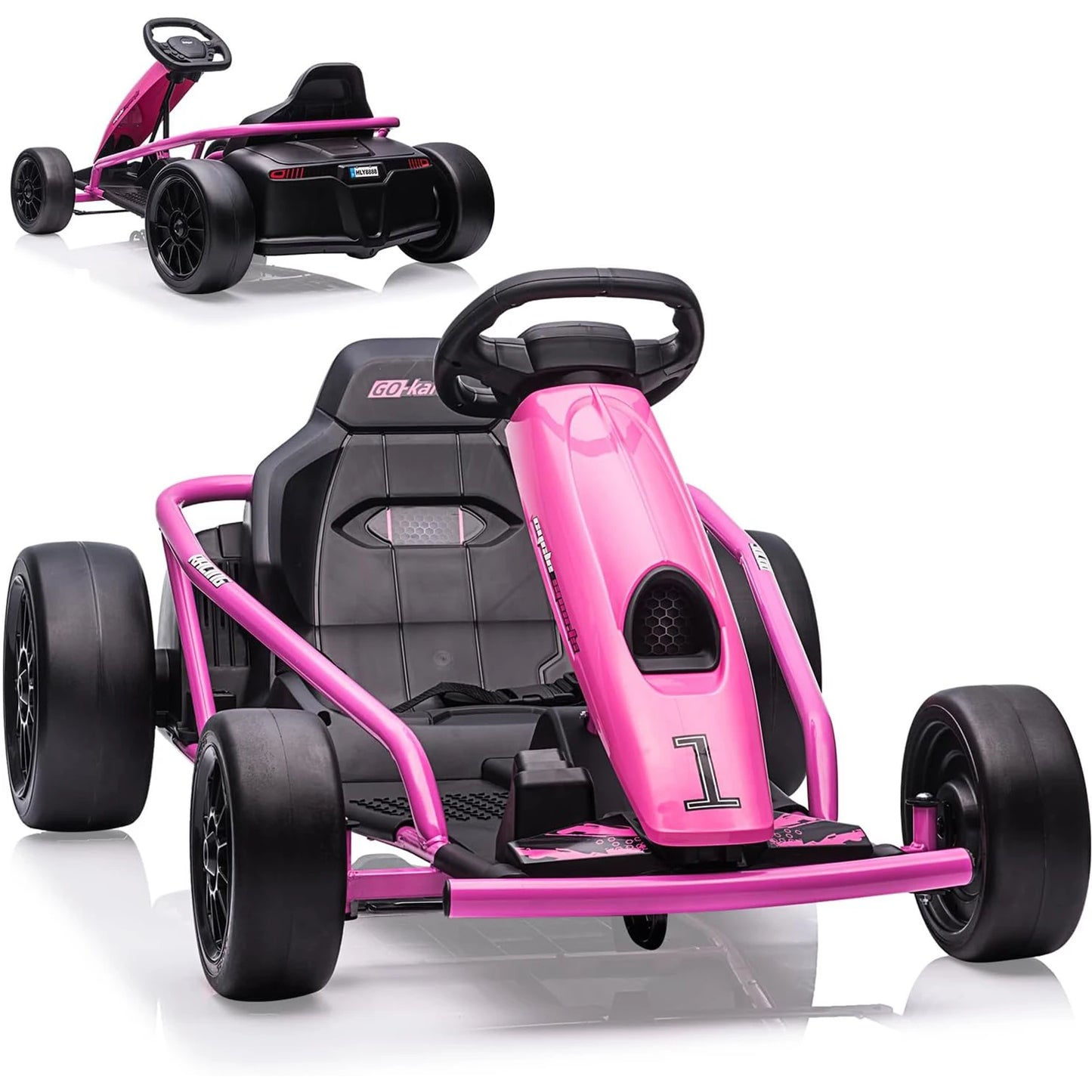 Kids Electric Go Kart 24V Racing Car Metal