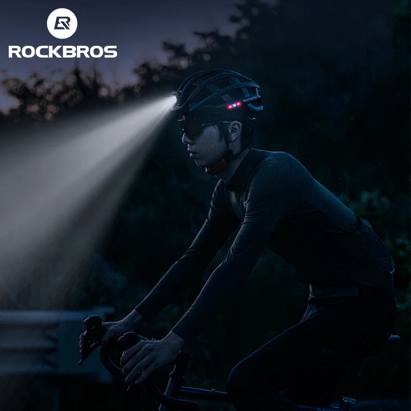 ROCKBROS Ultralight USB Cycling Helmet With Headlamp