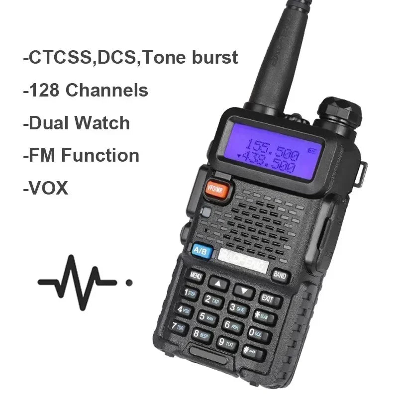 BAOFENG Dual Band Long Range Walkie Talkie