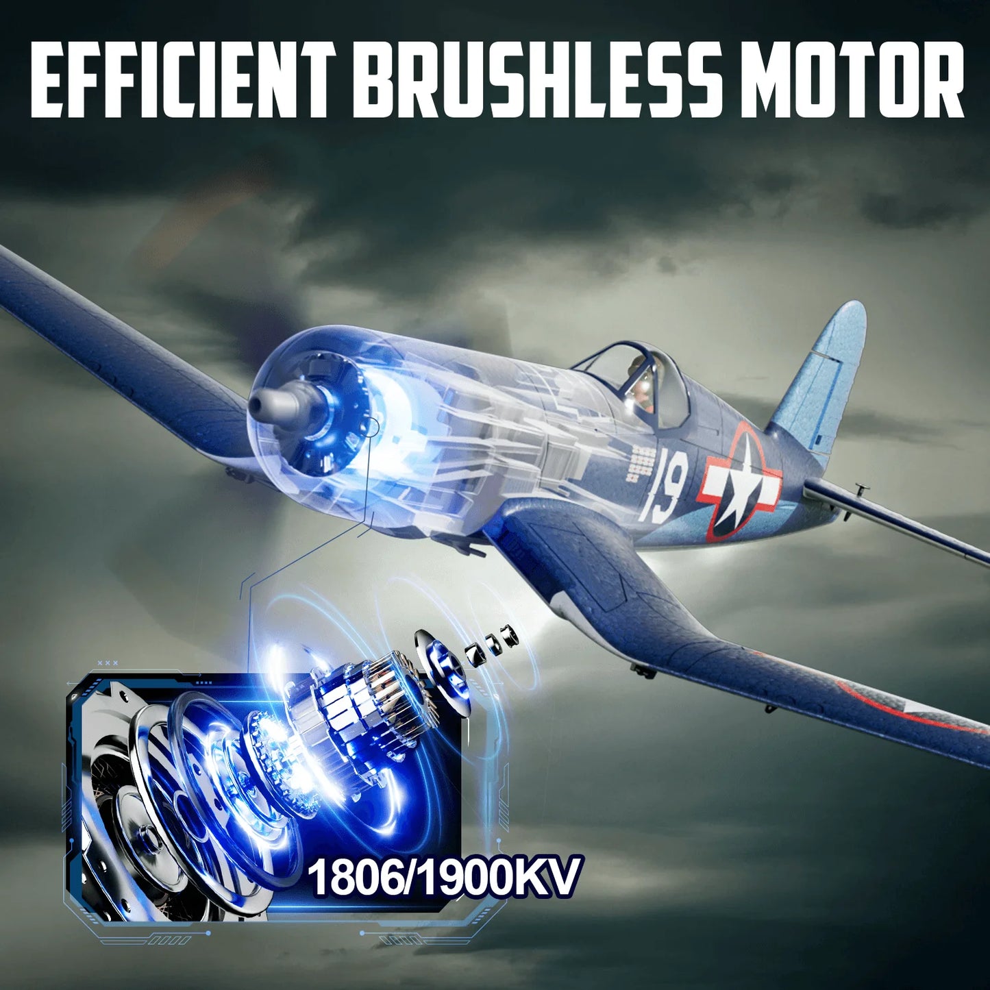 Volantexrc 500Mm Brushless F4u Corsair Rc Plane