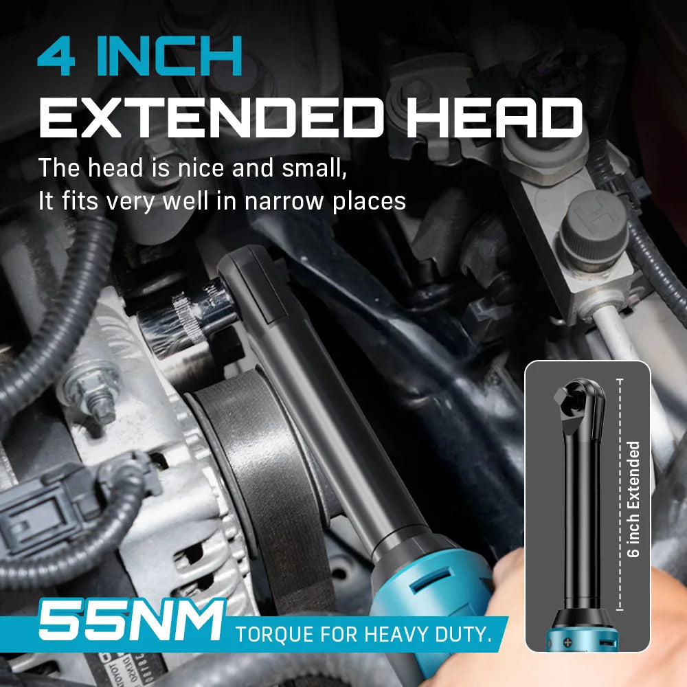 Seesii Cordless Extended Electric Ratchet Wrench
