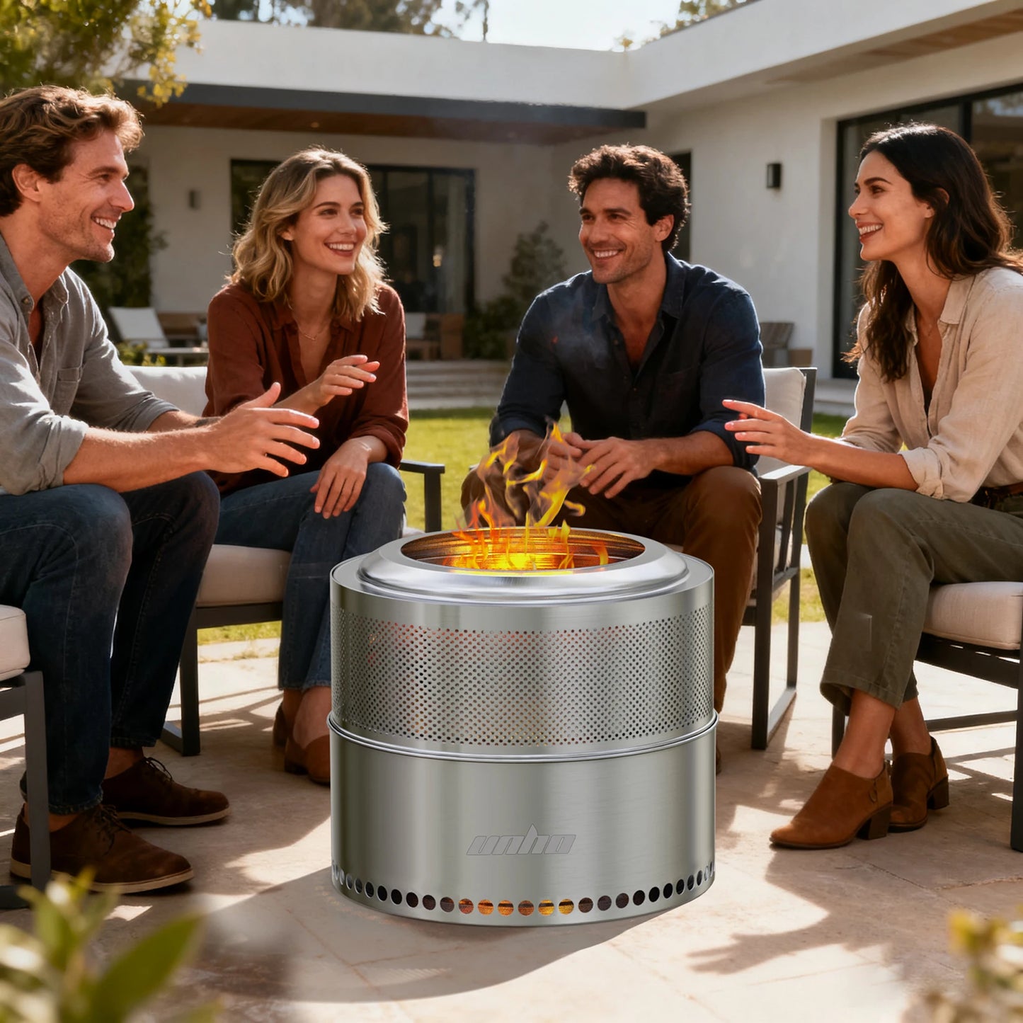 Portable Stainless Steel Smokeless Outdoor Wood Fire Pit