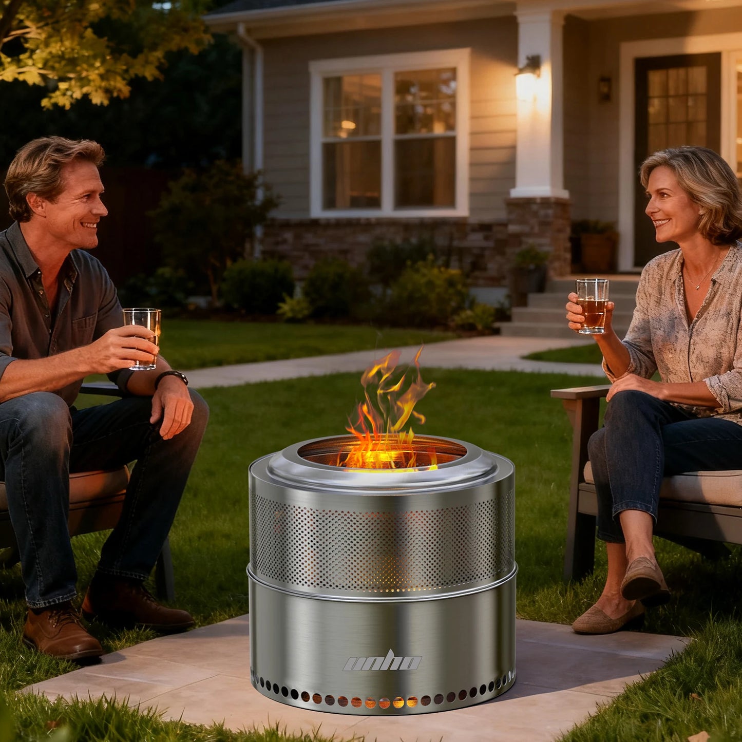 Portable Stainless Steel Smokeless Outdoor Wood Fire Pit