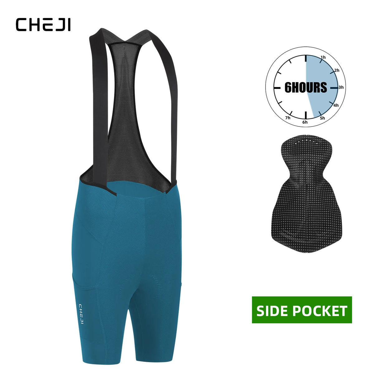 Cheji Men's Cycling Bib Shorts For Durable Performance