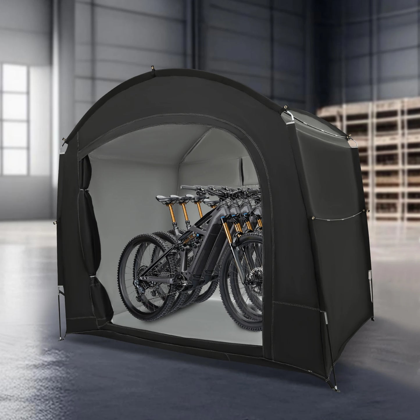 Portable Bike Storage Shelter Waterproof 210D Oxford