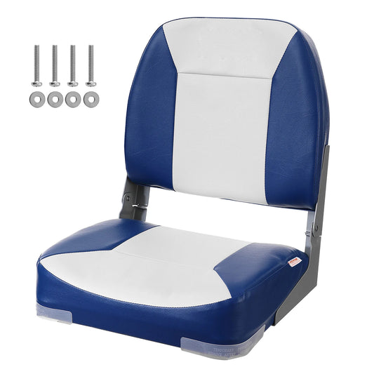 SucceBuy Folding Boat Seat With Thick Comfort Cushion