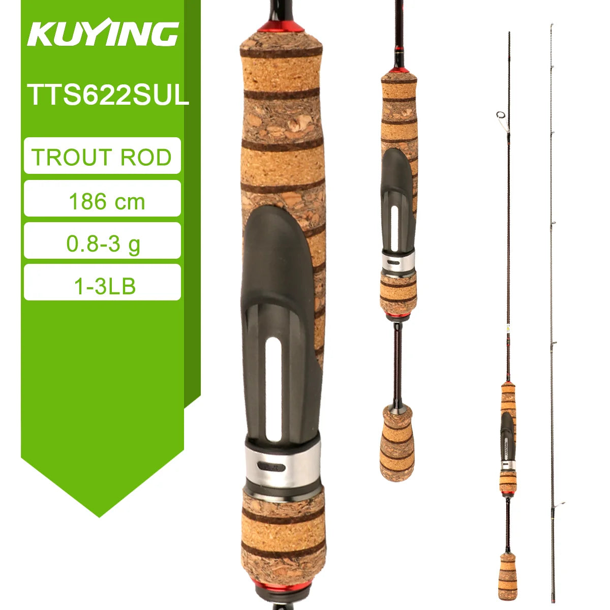 Kuying Teton Carbon Fishing Rod for Spinning and Casting