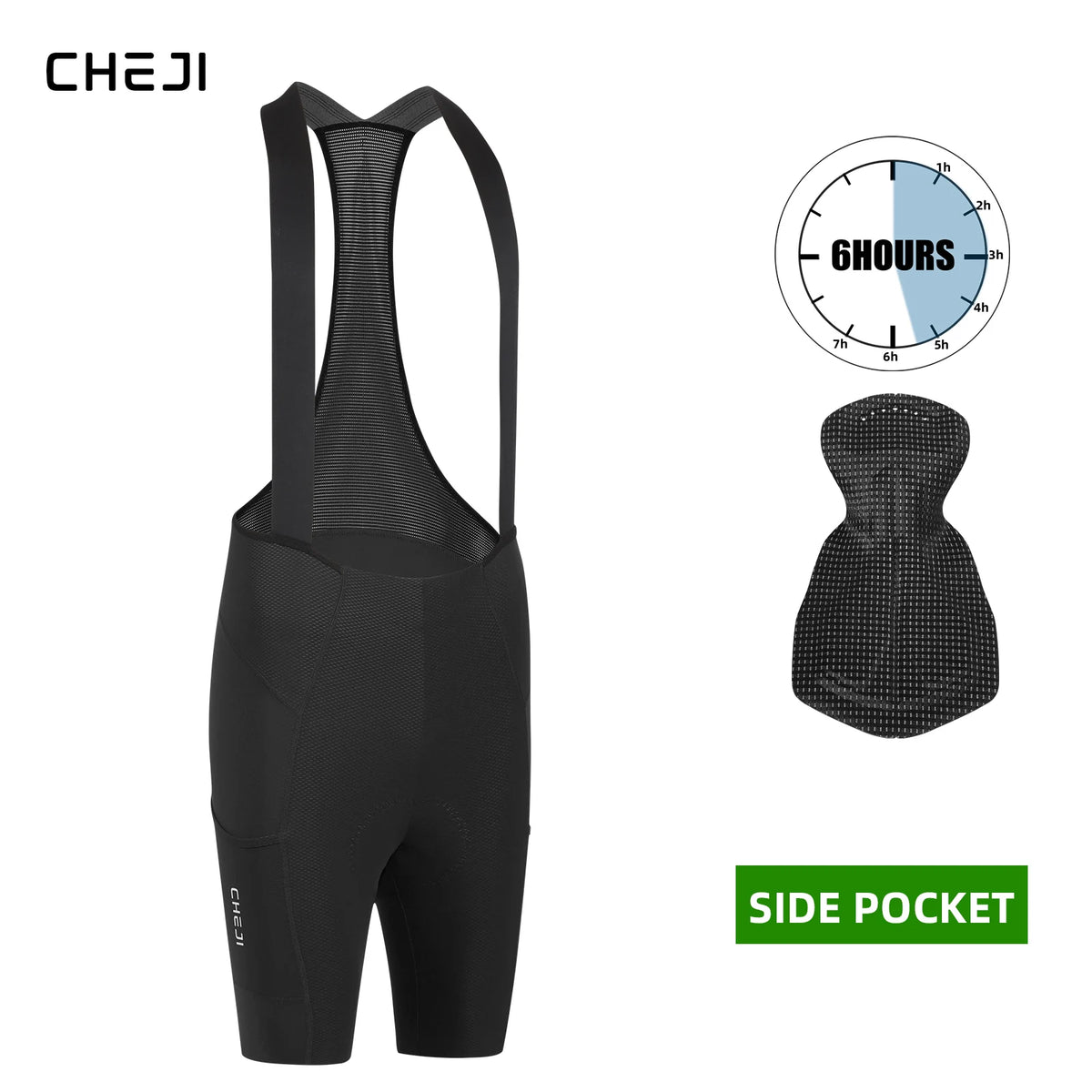 Cheji Men's Cycling Bib Shorts For Durable Performance