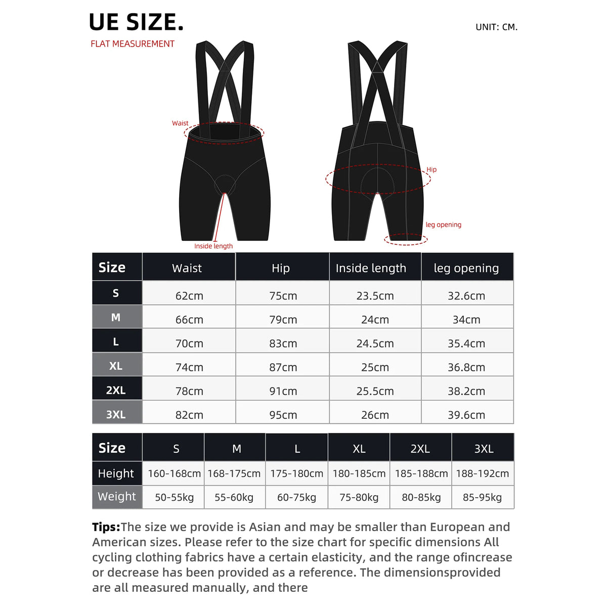 Cheji Men's Breathable Quick Dry Cycling Bib Shorts