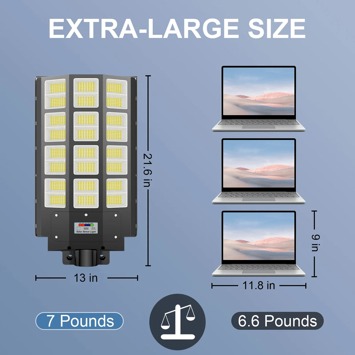 5000W 768‑LED Solar LED Street Light, IP65 Waterproof Outdoor Security Flood Light, Motion Sensor & Remote Control, Dusk‑to‑Dawn Auto On/Off, Easy Installation for Garden, Patio, Garage, Driveway, Commercial Parking Lot