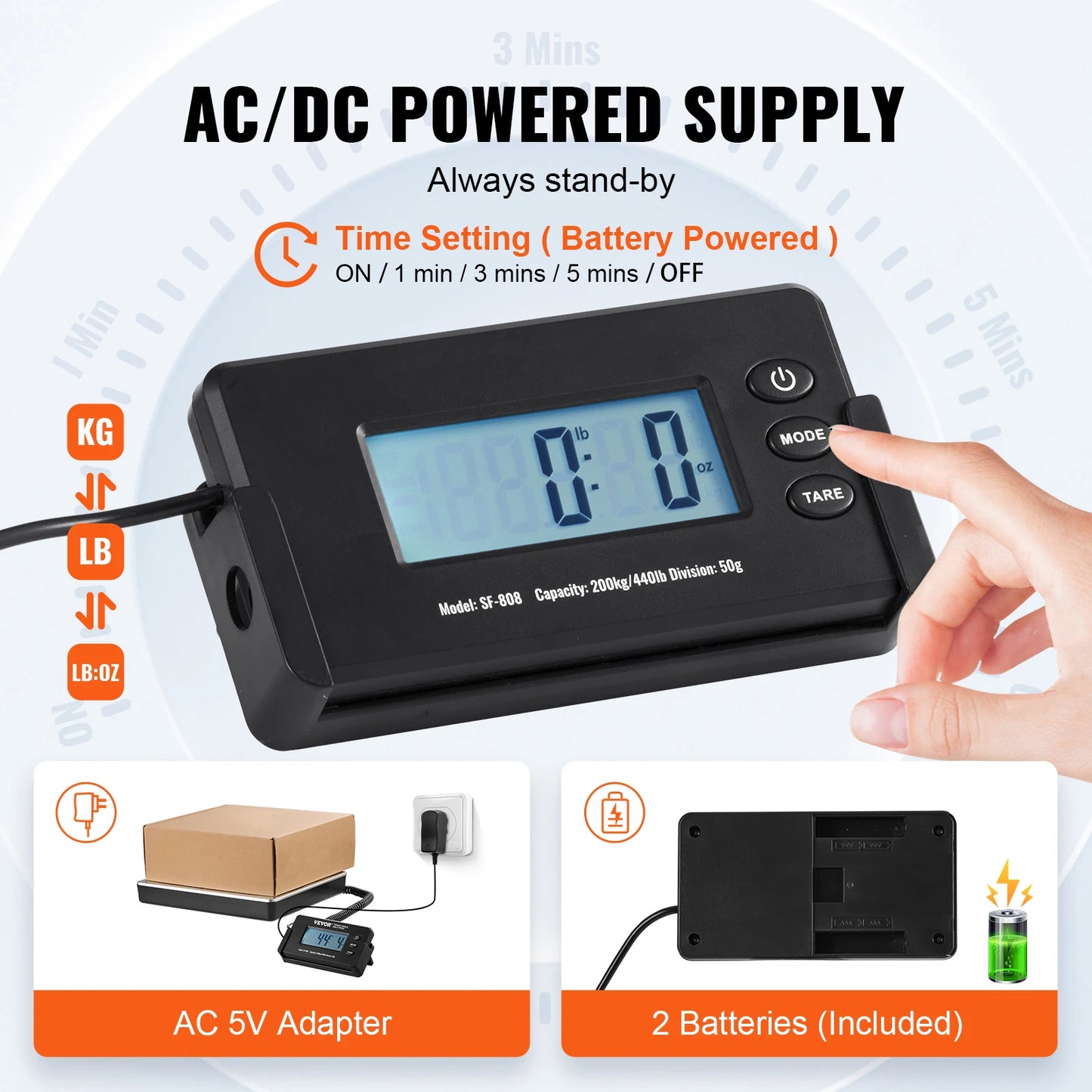 SucceBuy Digital Shipping Scale With Tare Function