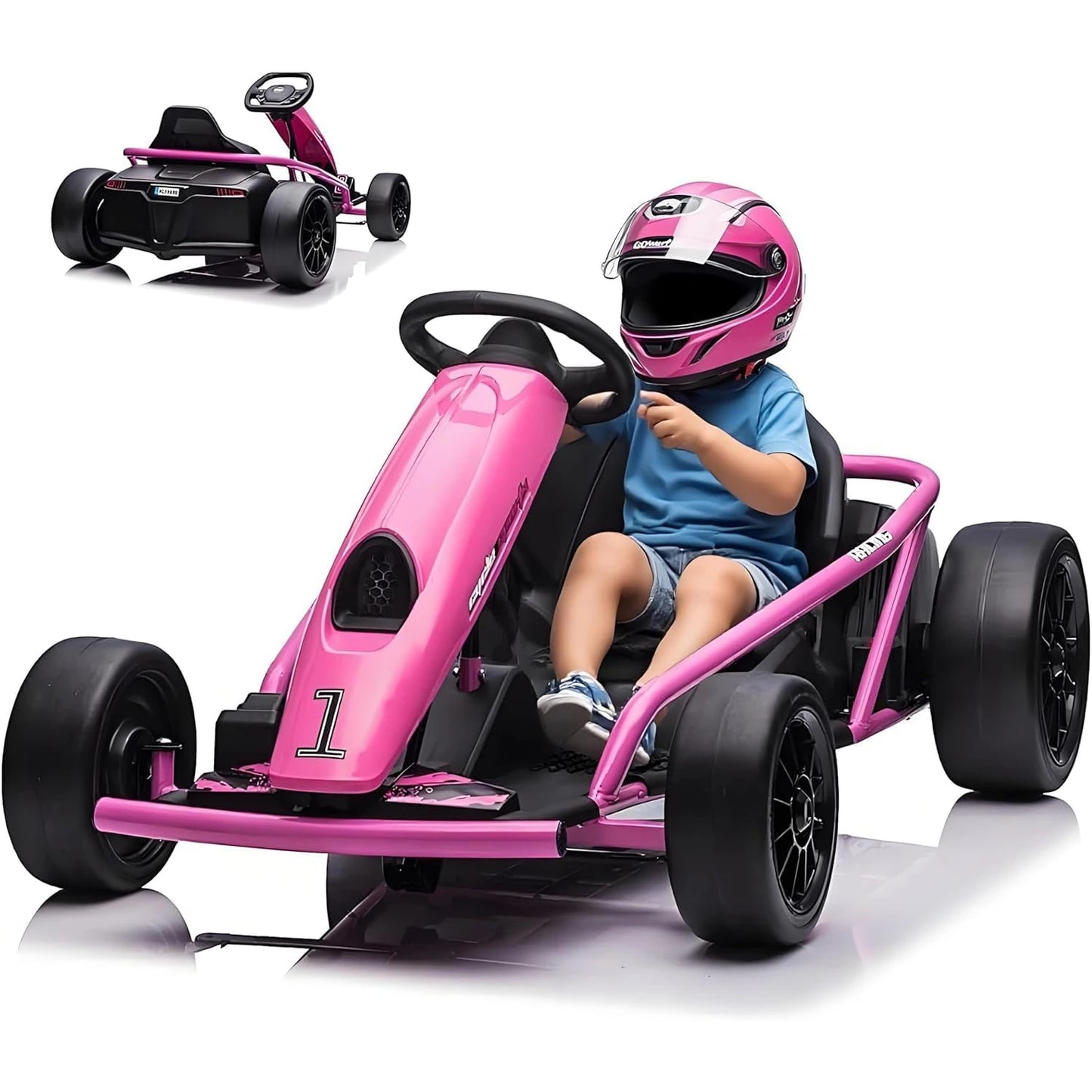 Kids Electric Go Kart 24V Racing Car Metal