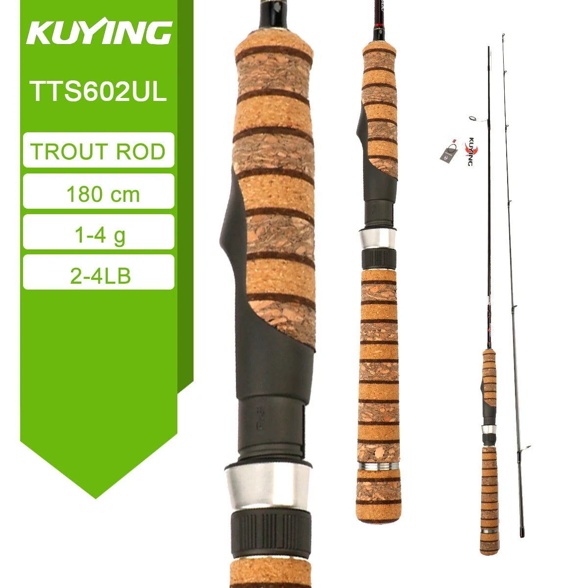 Kuying Teton Carbon Fishing Rod for Spinning and Casting