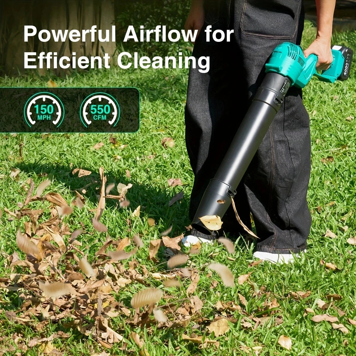 Taskstar 21V Cordless Leaf Blower With Swivel