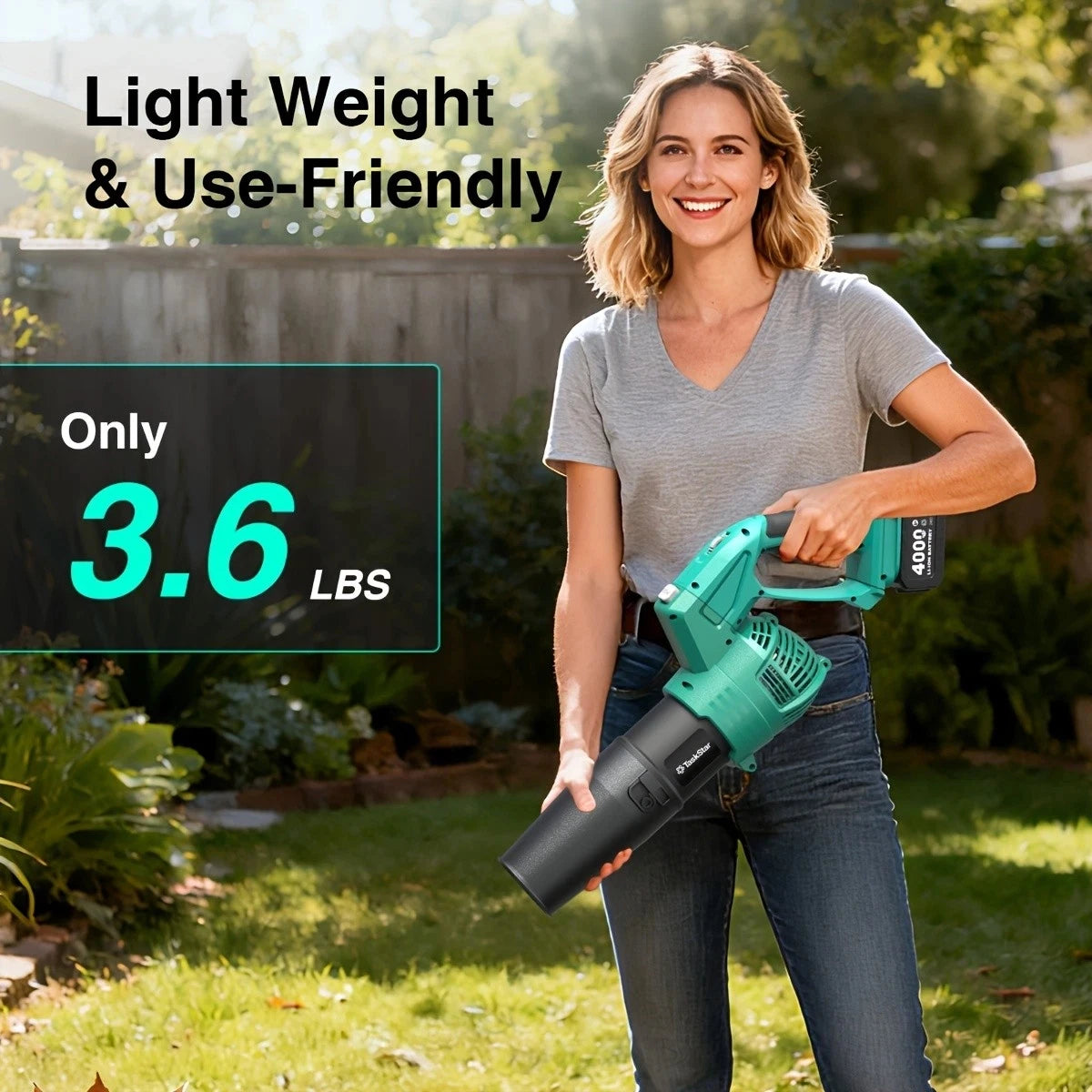 Taskstar 21V Cordless Leaf Blower With Swivel