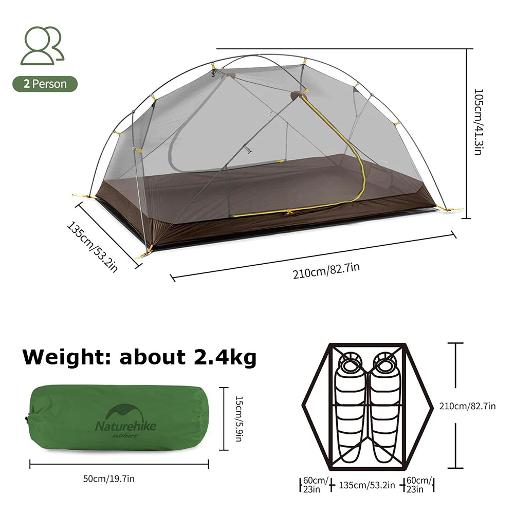 Naturehike Mongar Double Wall Waterproof Camping Tent