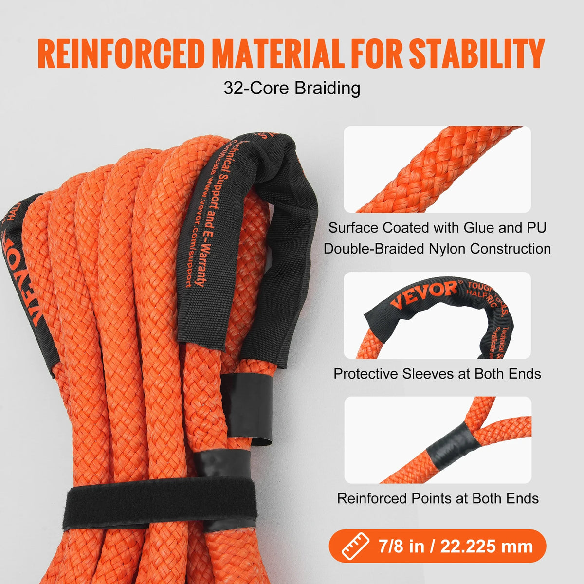 Heavy Duty Nylon Towing Rope For Recovery