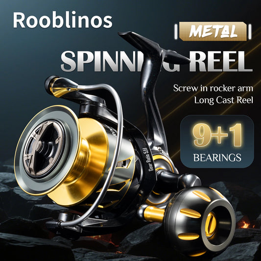 Rooblinos Saltwater Spinning Reel for Surf Fishing