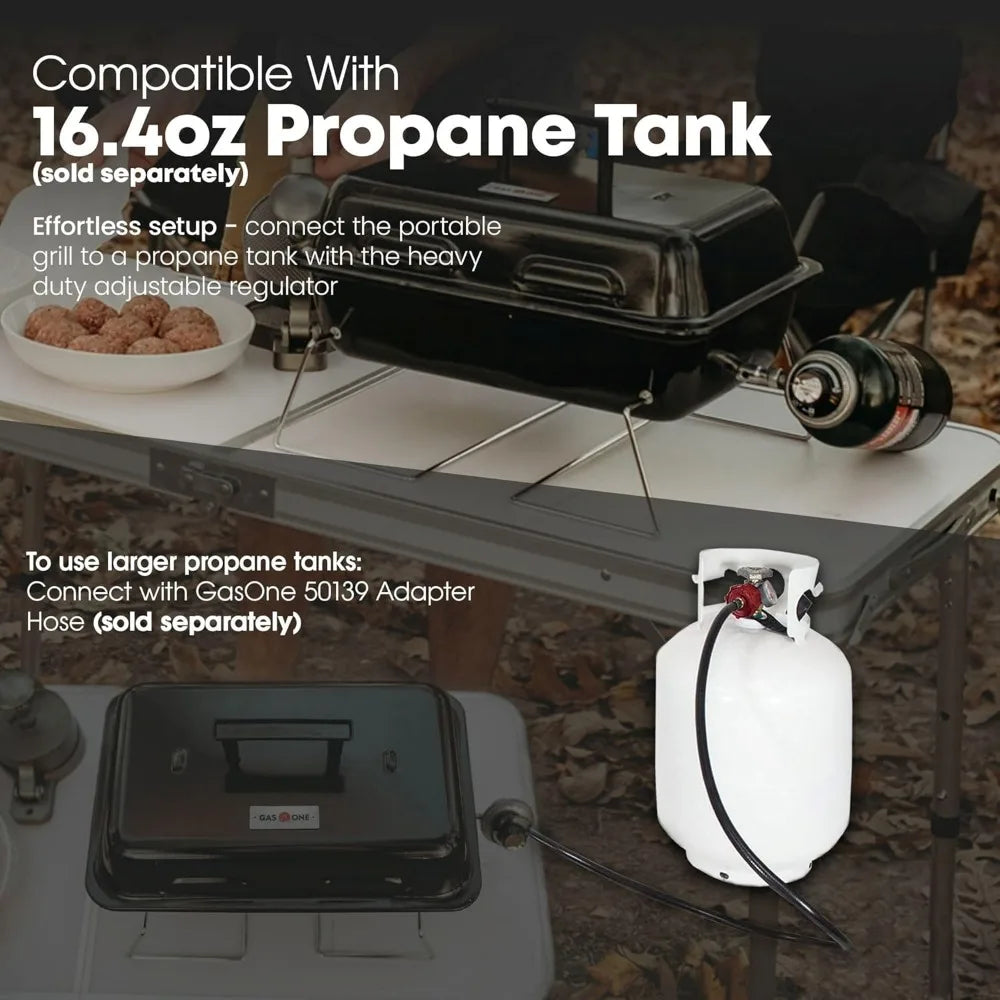 Nbvcx Portable Propane Burner Grill With Foldable Legs