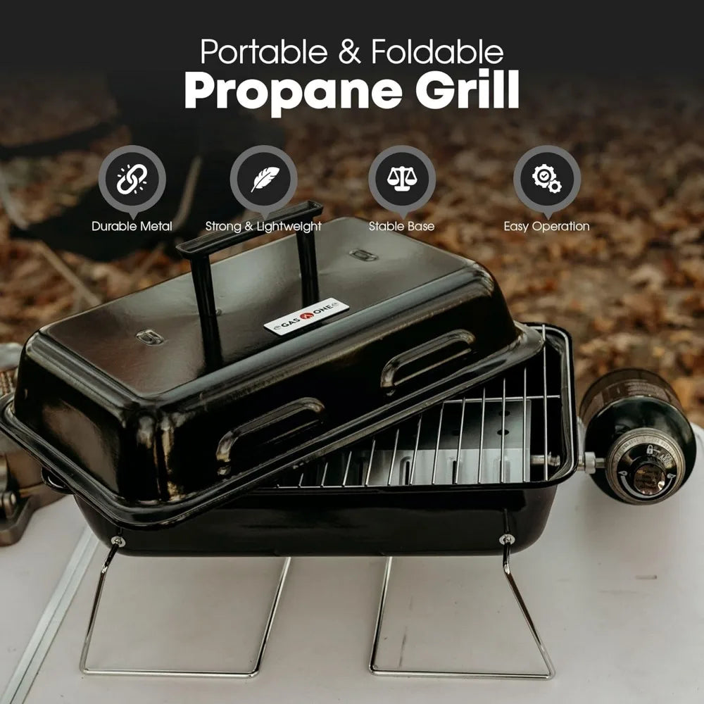 Nbvcx Portable Propane Burner Grill With Foldable Legs