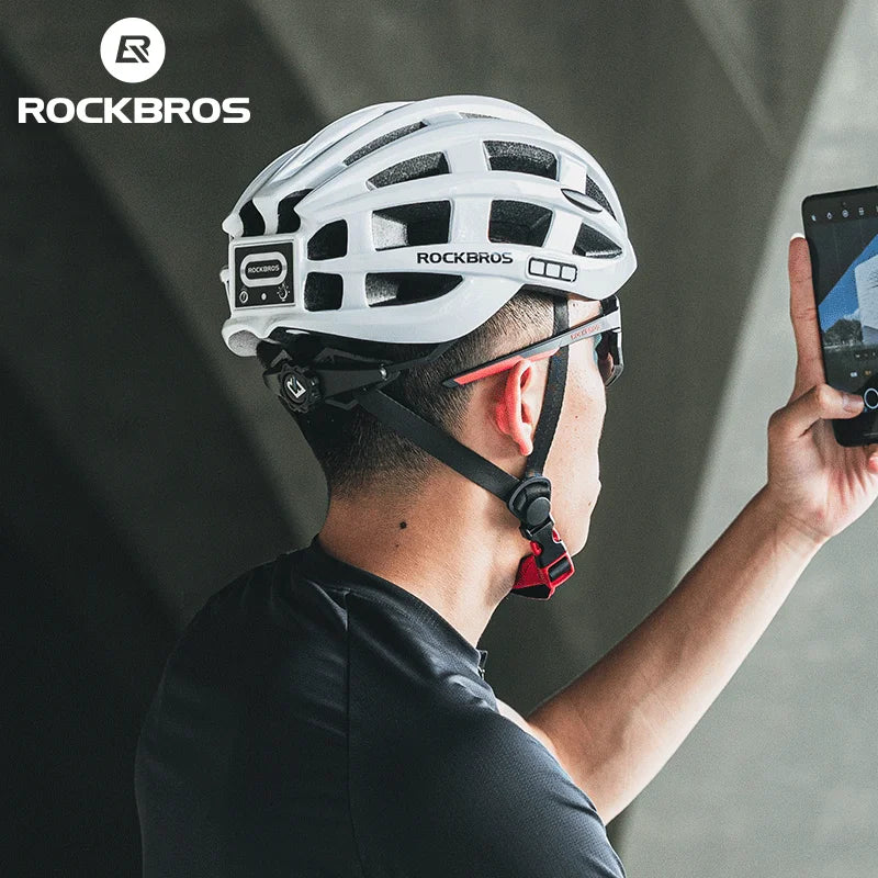 ROCKBROS Ultralight USB Cycling Helmet With Headlamp