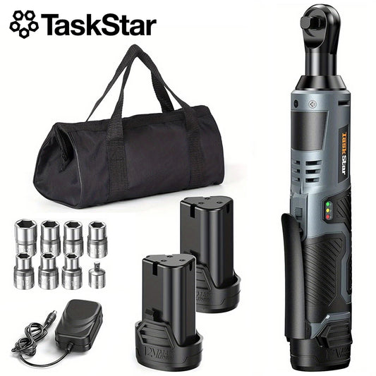 TaskStar Cordless Electric Ratchet Wrench Kit