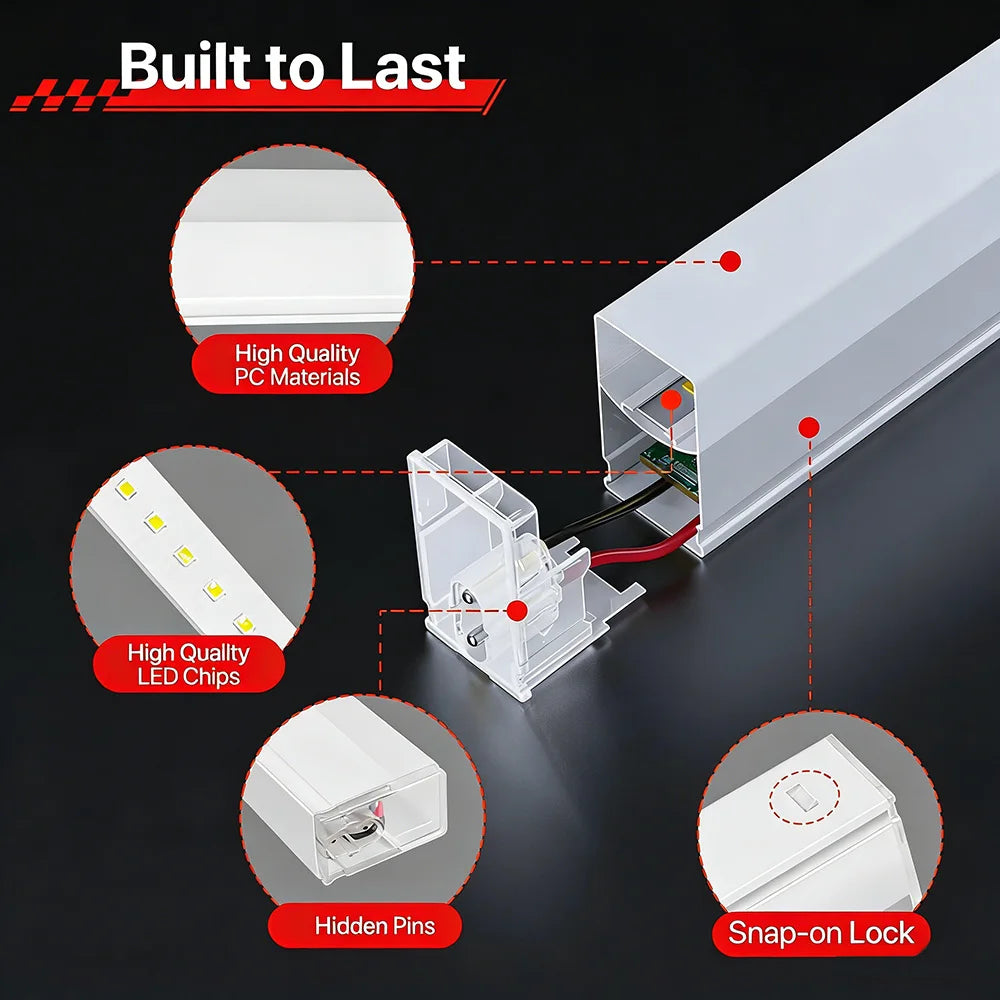 Local Warehouse: A set of honeycomb hexagonal structures with various shapes, 6500K cold white light lifting and screw installation, suitable for warehouses, 4S workshops,wash shops, and hair salons, installed on garage ceili