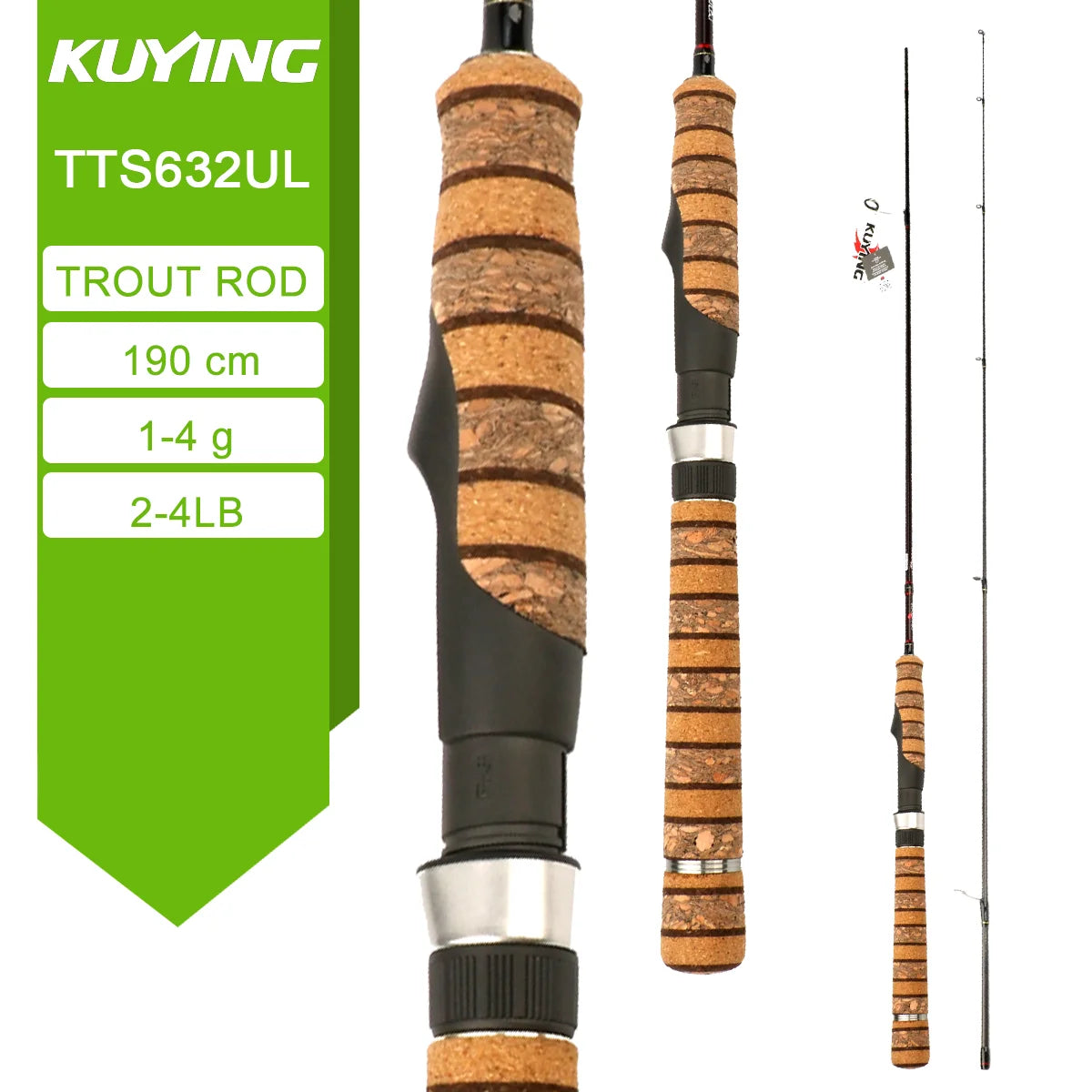Kuying Teton Carbon Fishing Rod for Spinning and Casting