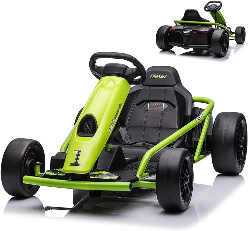 Kids Electric Go Kart 24V Racing Car Metal