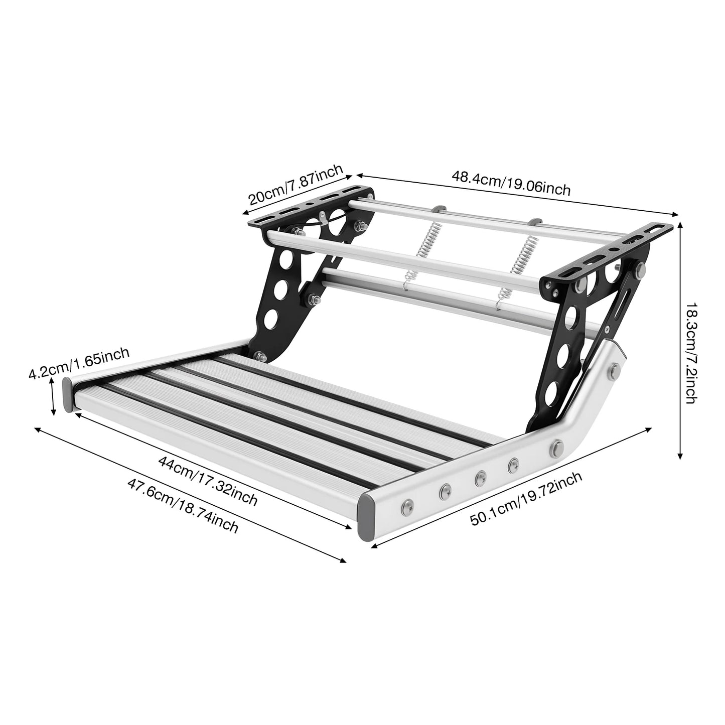 Bymaocar 12V Led Folding Camper Entry Step