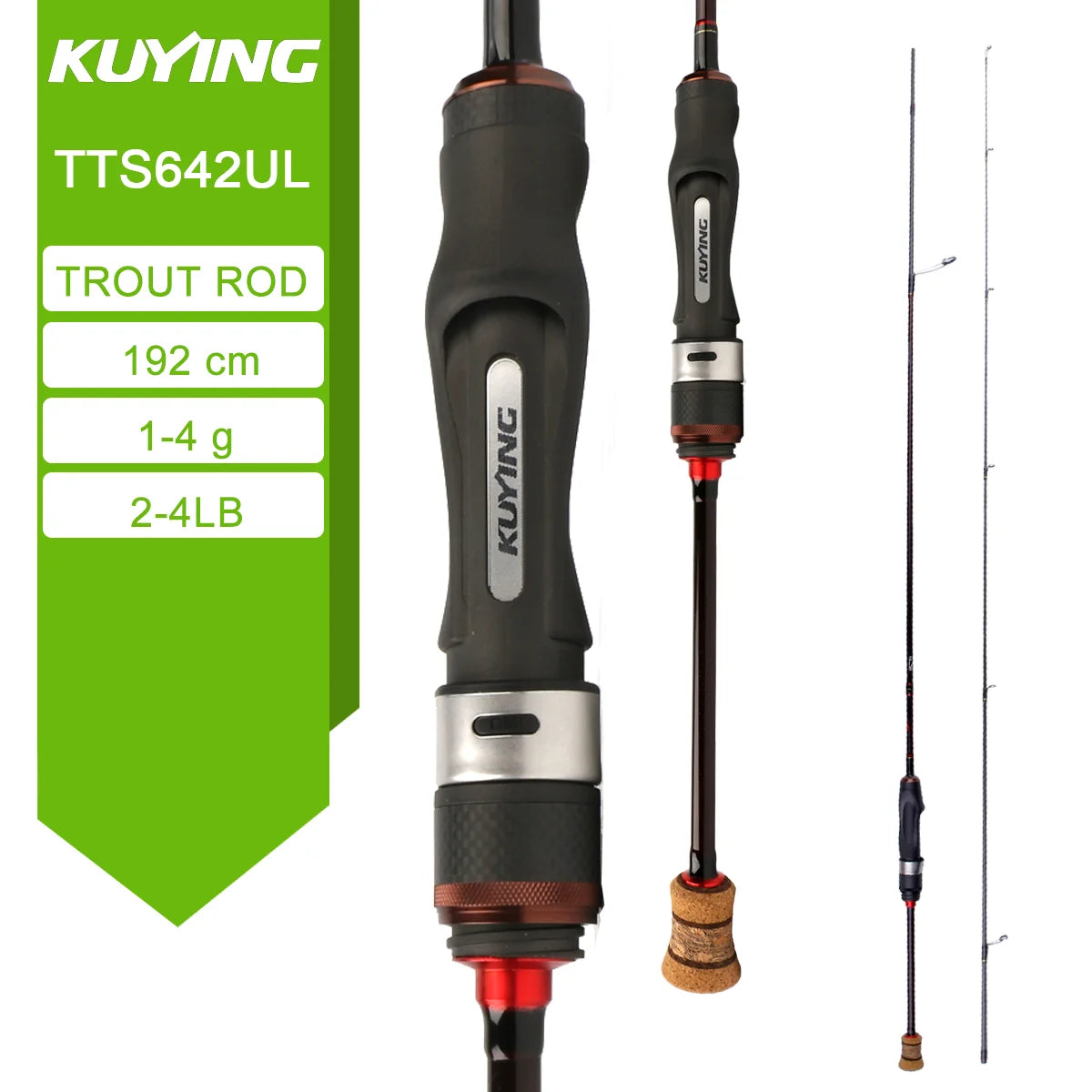Kuying Teton Carbon Fishing Rod for Spinning and Casting