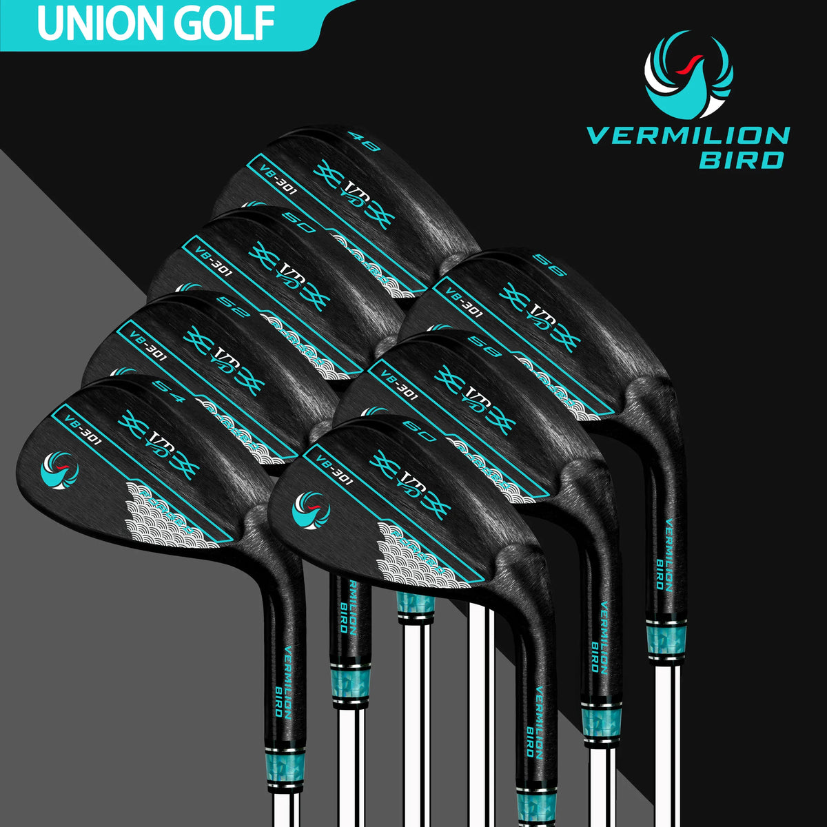 Vermilion Bird VB-301 Golf Wedge CNC Precision Milled High Spin Sand Wedge 48-60 Loft Stainless Steel Golf Club for Men Deep Laser Grooves Stable Spin Control