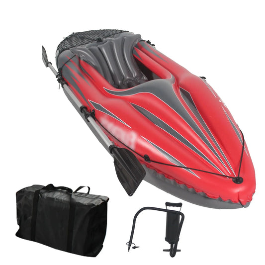 HHSJZWCY Inflatable Fishing Kayak With Paddles Bag
