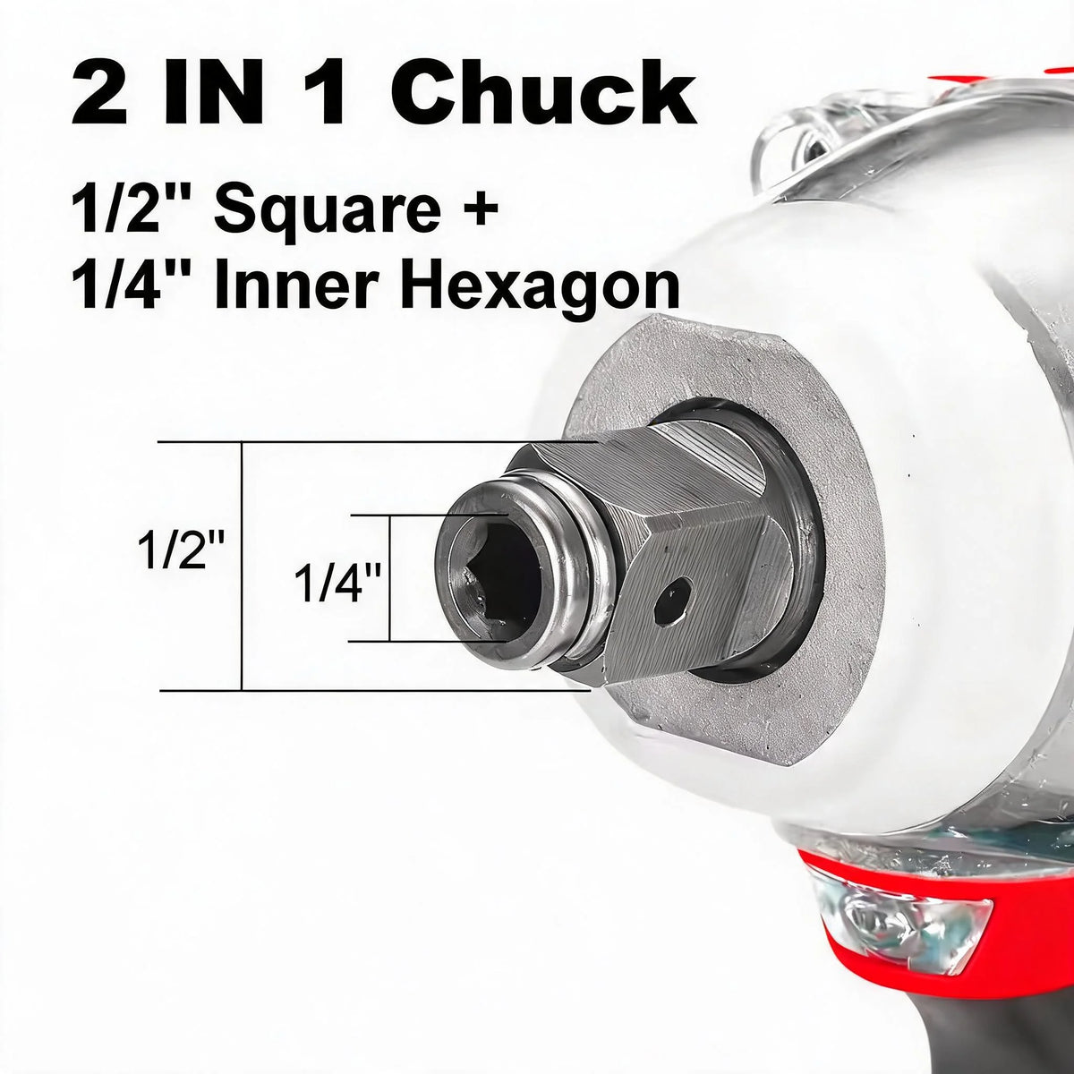 HKELFA Brushless Cordless Impact Wrench Tool