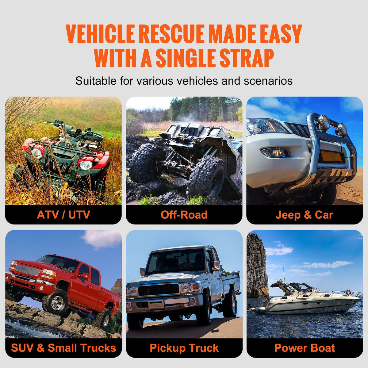 Heavy Duty Nylon Towing Rope For Recovery