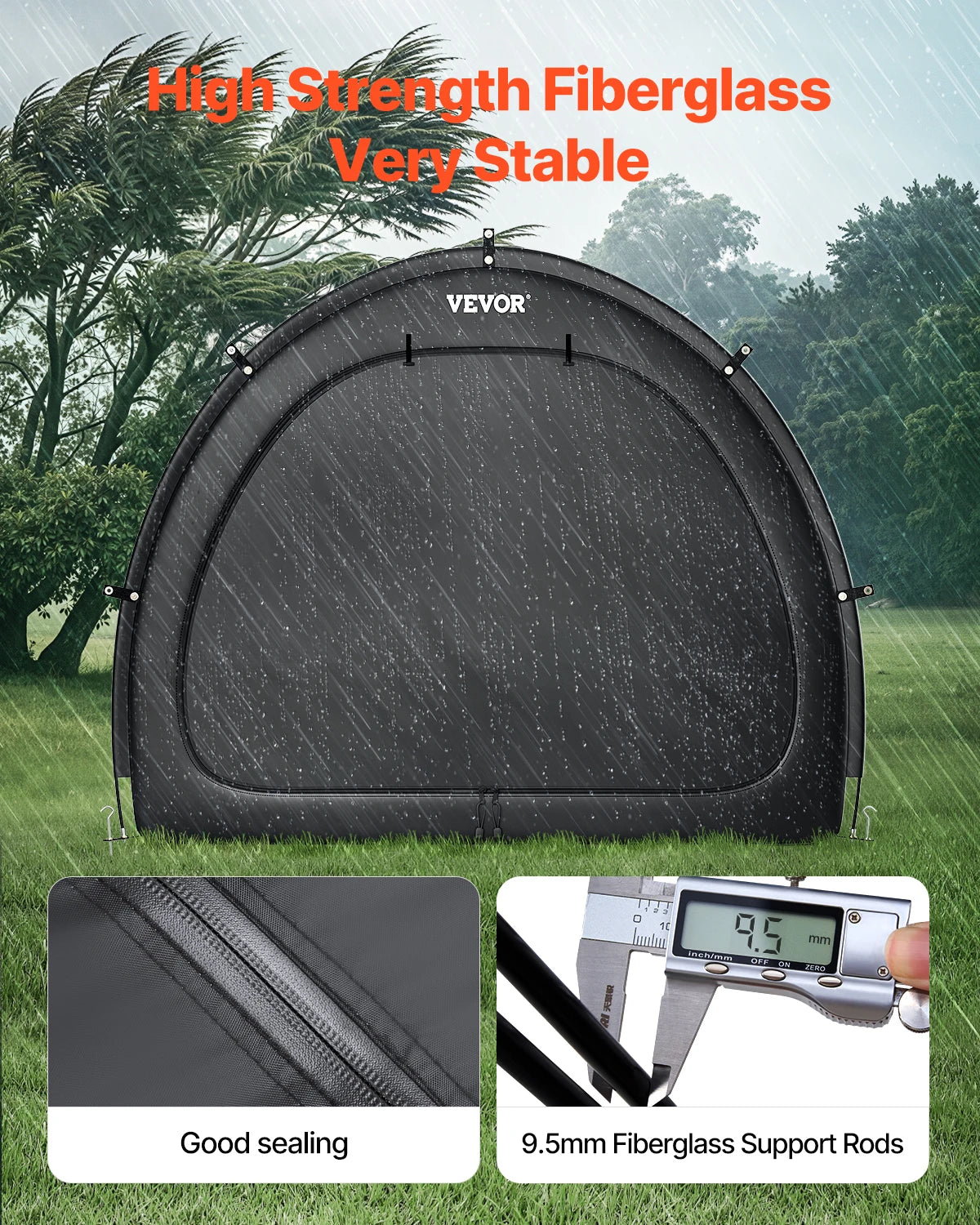 SucceBuy Waterproof Outdoor Bike Storage Tent