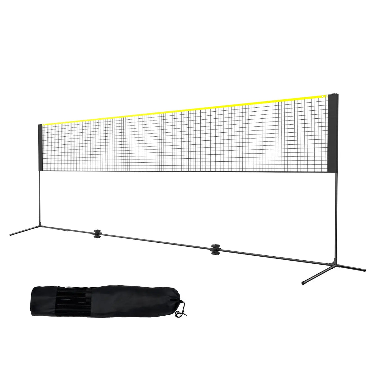 New Badminton Net, Height Adjustable Volleyball Net, 17Ft Wide Foldable Pickleball Net, Portable Easy Setup Tennis Net Set with