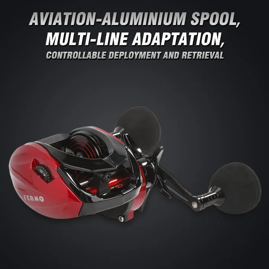 Baitcasting Reel for Freshwater and Saltwater Fishing