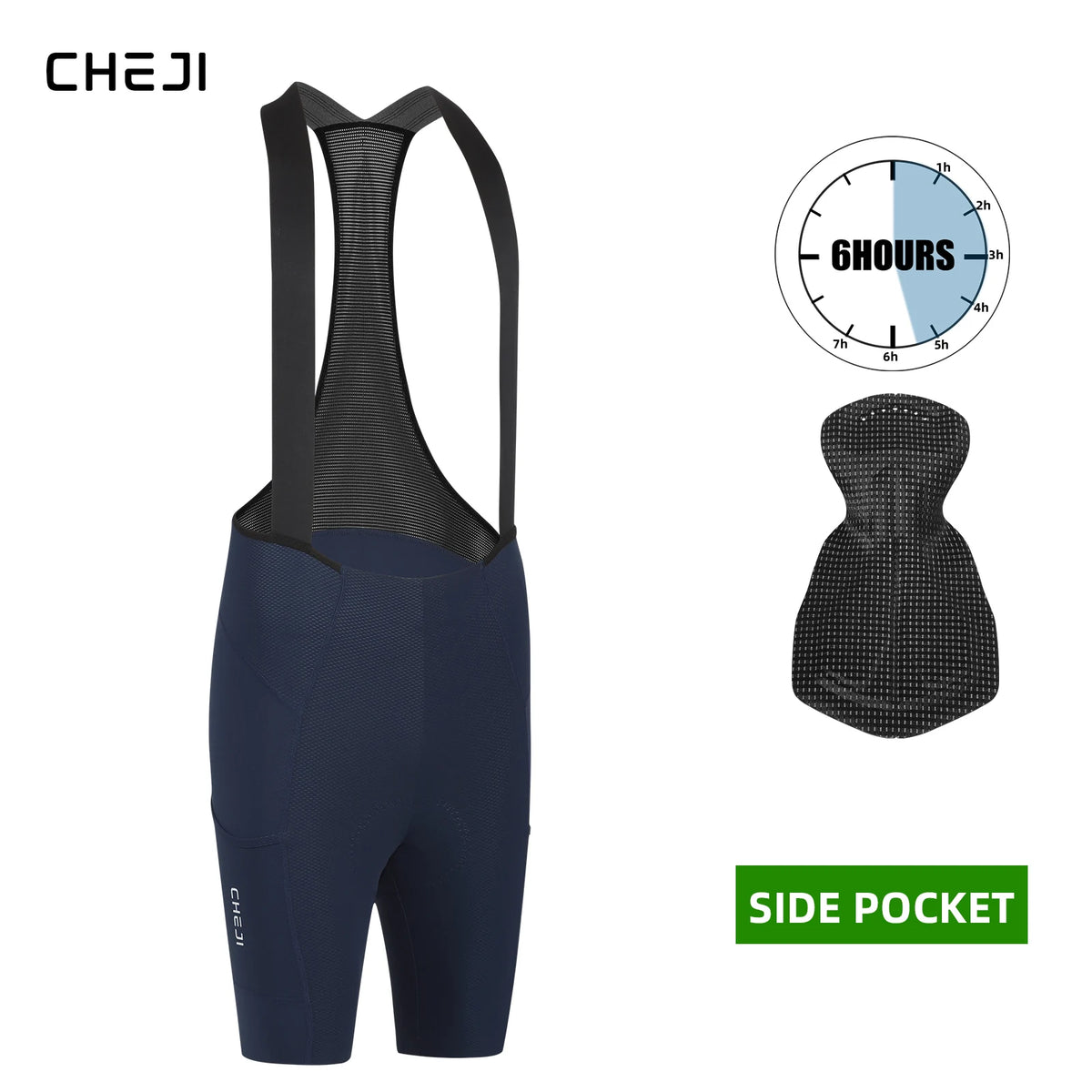 Cheji Men's Cycling Bib Shorts For Durable Performance
