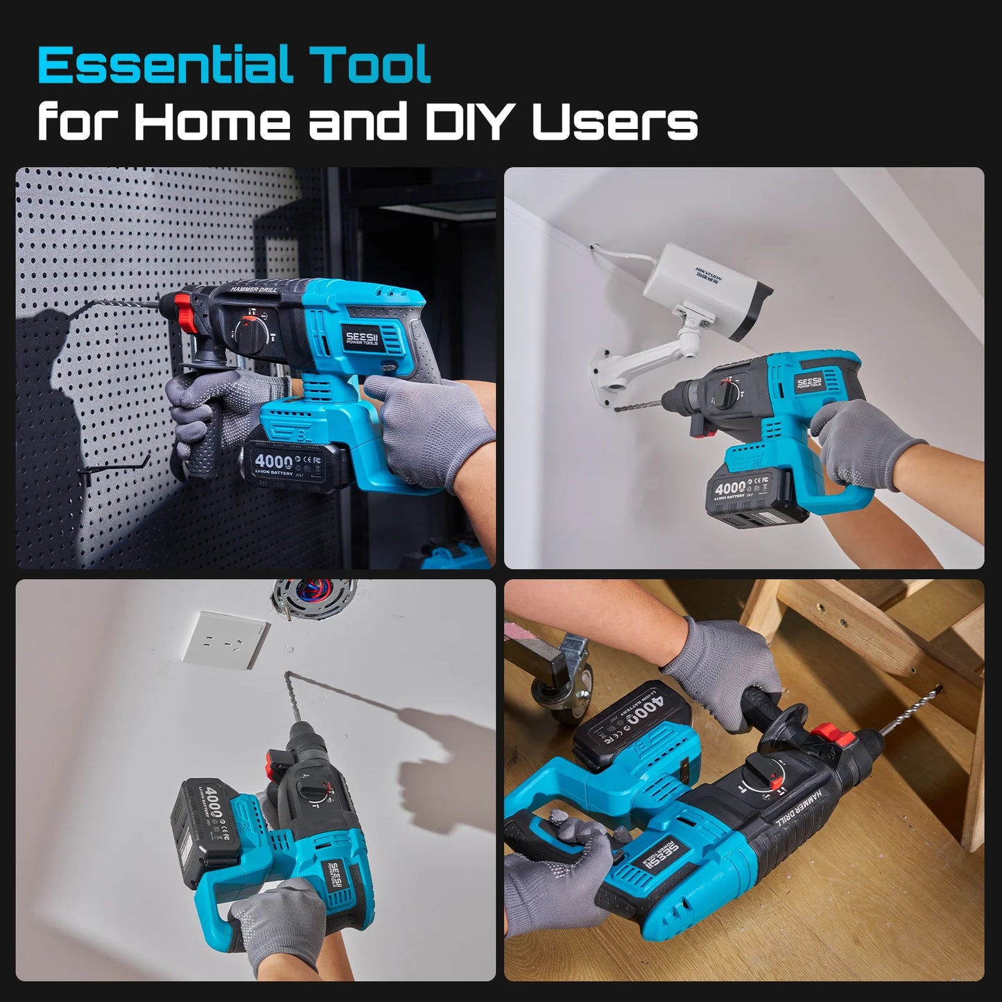 Seesii Trio Cordless Power Tool Kit With Batteries