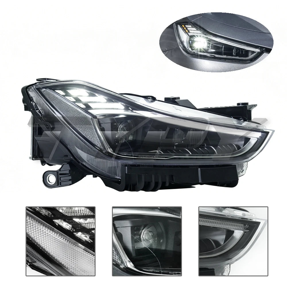 TYPY 2 PCS Car Accessories Car lights For Maserati Ghibli Headlights 2014-2019 Upgraded 2023 LED Headlamps Dynamic Turn Signal Lamp Brake DRL