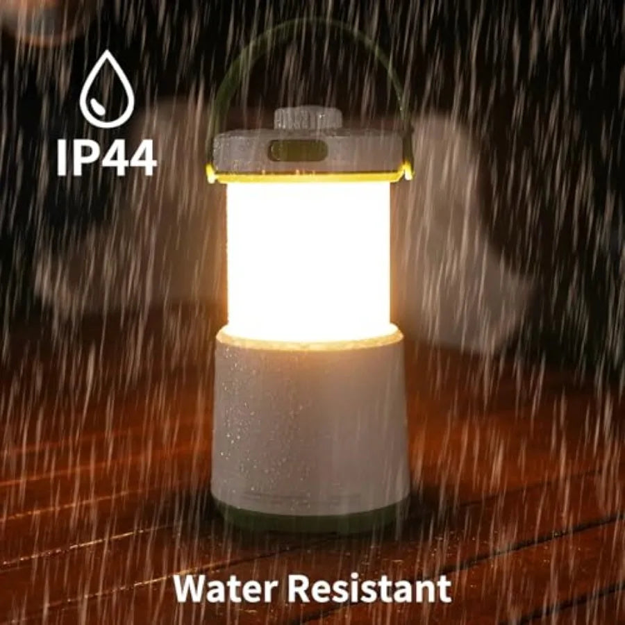 LED Camping Lantern Rechargeable, 800LM, 30Hours Runtime, 5 Modes Camping Light with Red Light, IPX Waterproof Lantern Flashlig