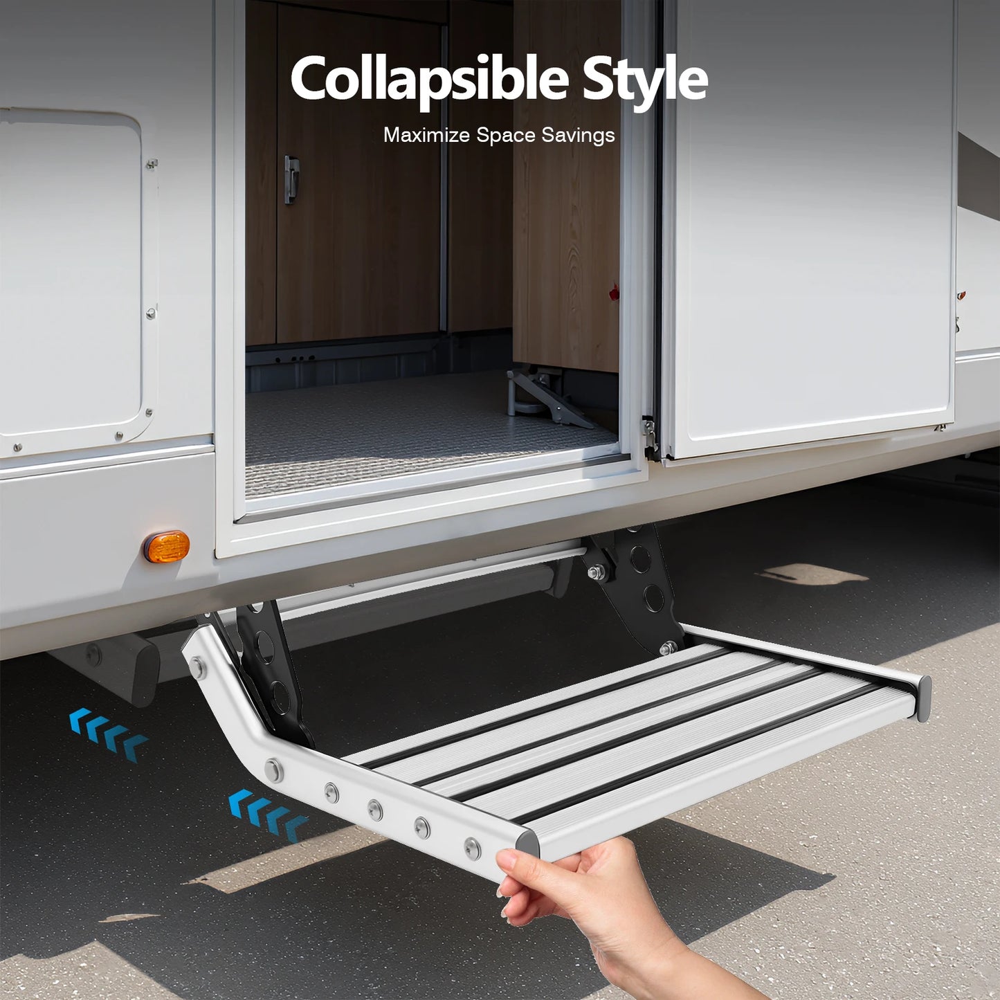 Bymaocar 12V Led Folding Camper Entry Step