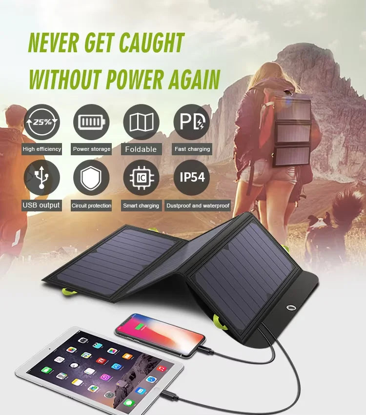 Allpowers 21W Foldable Solar Panel Portable Charger